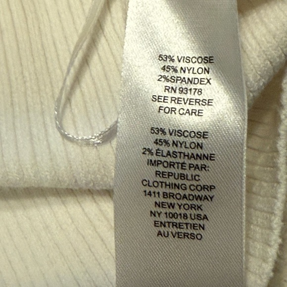 House of Harlow 1960|  cap sleeve ribbed crop top | Color: Cream | Size: M - Picture 8 of 8